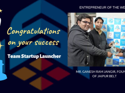 Mr.Ganesh Ram Jangir- Entrepreneur of the Week